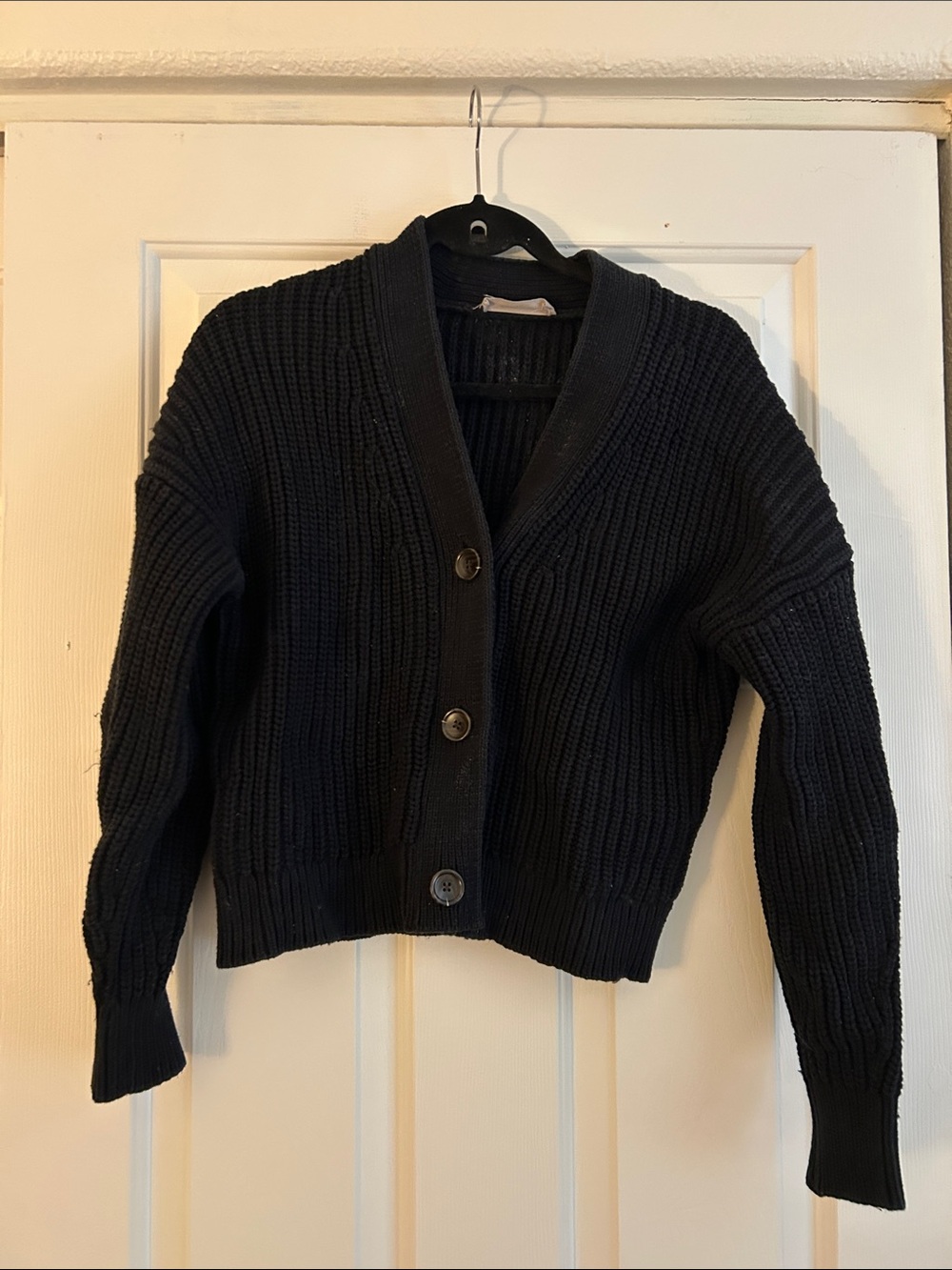 Everlane Chunky Cotton Cardigan Sweater
